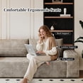 thumbnail image 4 of EHANCIS 71" Cloud 3-Seater Sofa, Boneless Corduroy Compression Couch in a Box, No Assembly Required, for Small Apartment Living Rooms, Camel, 4 of 8