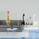 thumbnail image 2 of Figura de , adorno dorado, estatua de jirafa, escultura de ciervo y alce, decoración de escritorio de resina y cerámica, ideal para sala de es, 2 of 8
