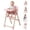 Pink, variant on PRVAETU Convertible High Chair for Babies and Toddlers with Removable Easy-Clean Tray, Adjustable Legs, Foldable Feeding Chair,Beige
