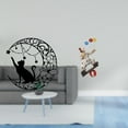 thumbnail image 2 of Escultura De Pared De Gato Místico Con Forma De Luna, De Metal Negro, Para Amantes De Los Gatos, Figura De Payaso única, Adorno De Centro De Mesa Para Comedor, Colección De Regalos., 2 of 8