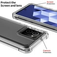 thumbnail image 3 of TJS for Nokia HMD Vibe (N159V TA-1590) Phone Case, Full Body Protective Heavy Duty Hybrid Bumper Cover (Clear), 3 of 5