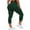 Capri 53# 1Pack:Dark Green, variant on Womens High Waist Capri Yoga Leggings Cropped Pant for Workout with Two Pockets,Dark Green,US Size 2XL