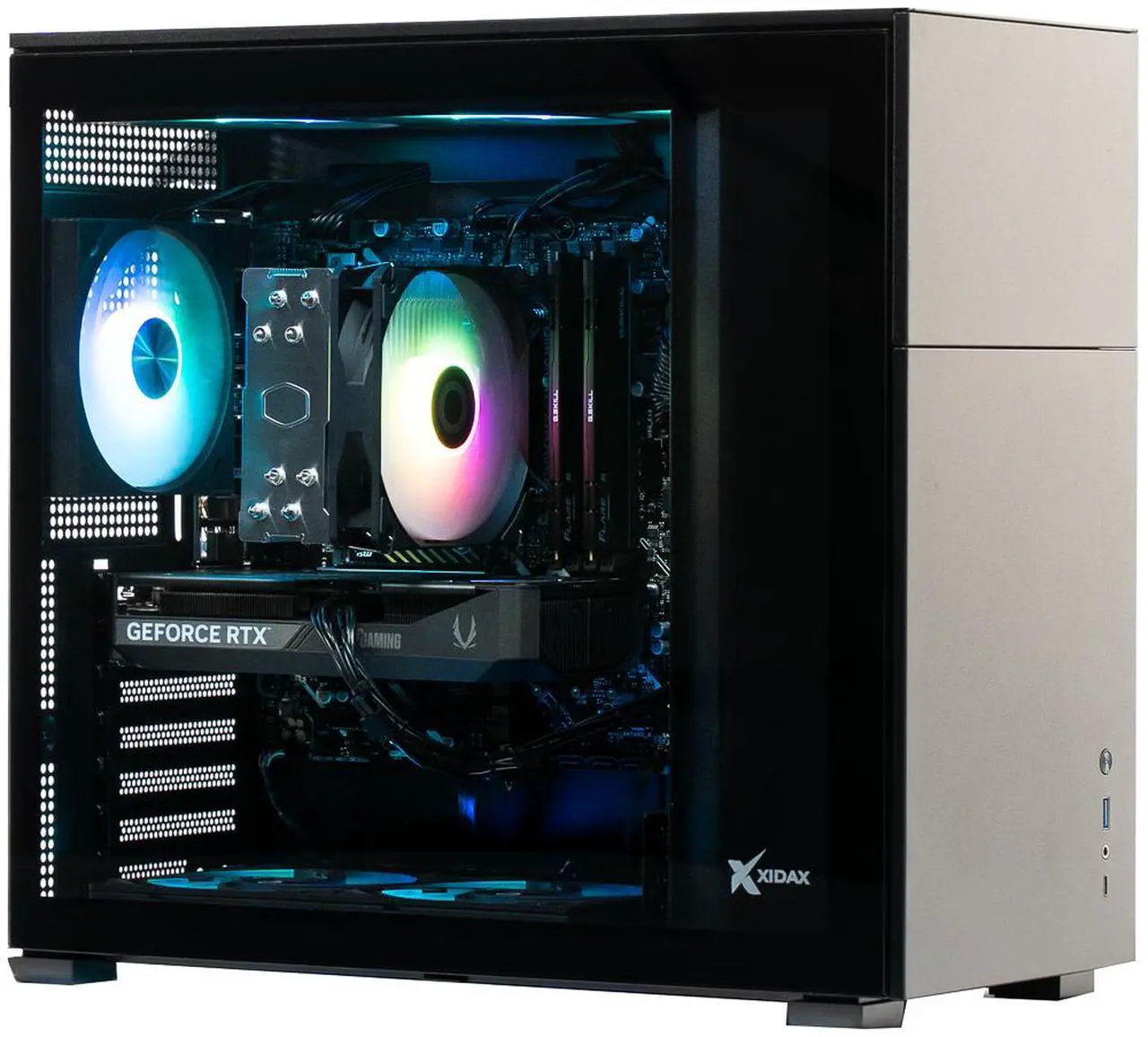 Xidax Gaming Desktop PC X-6 Series X-6 RTX 5060Ti 16GB + i7 14700F Xen Black Intel Core i7-14700F 32GB DDR5 2TB NVMe SSD GeForce RTX 5060 Ti Windows 11 Home