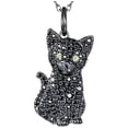 thumbnail image 2 of Bonitos Collar de Gatos CatNeck05 1Pza Black Cat Negro Metal Cadena y Dije., 2 of 2