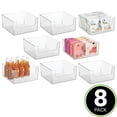 thumbnail image 2 of mDesign Kitchen Plastic Storage Organizer Bin with Open Front - 8 Pack - Clear, 2 of 8