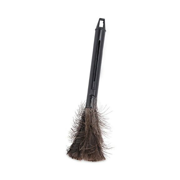 Boardwalk Retractable Feather Duster Black Plastic Handle Extends 9" to 14" 914FD