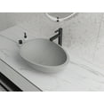 thumbnail image 1 of Concreto Stone 21" Egg-Shape Concrete Vessel Bathroom Sink - Grey, 1 of 7