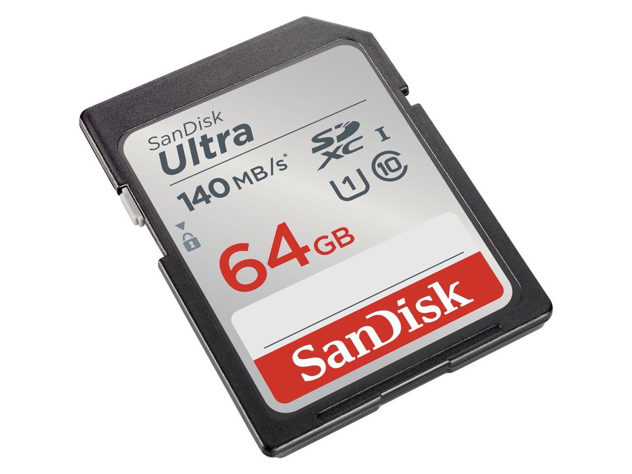 SanDisk 64GB Ultra Class 10 UHS-I SDXC Memory Card (140 MB/s)