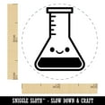 thumbnail image 2 of Kawaii Beaker Science Teacher School Self-Inking Rubber Stamp Ink Stamper - Sky Blue Ink - Mini 1/2 Inch, 2 of 7
