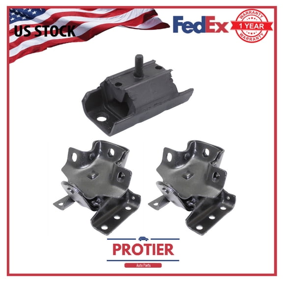 Engine & Trans Mount ETK-057 RWD Set 3PCS for Cadillac Escalade Chevrolet Sport Suburban Chevrolet Truck Silverado  Avalanche 1500 Tahoe 1999 - 2006