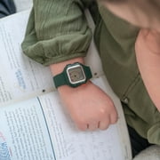 TIME TIMER Watch — Visual 12-Hour or 24-Hour Analog and Digital Timer (Sequoia Green, Large)