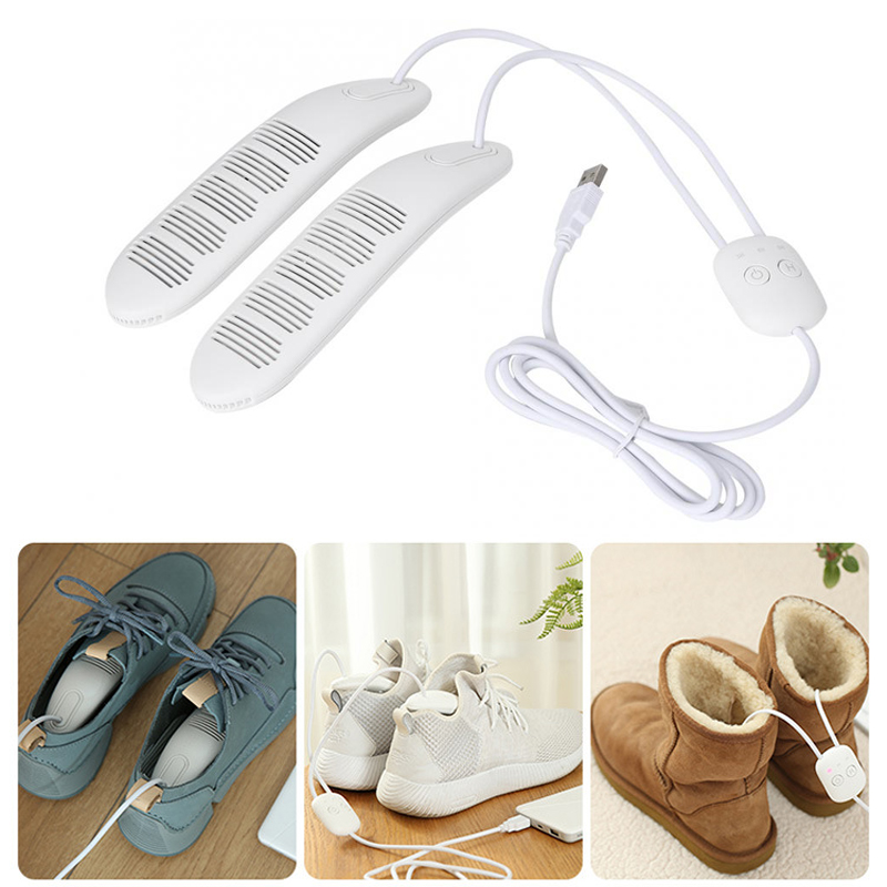Boot Dryer Drying Machine 5V White Shoe Dryers Portable USB Shoe Dryer Intelligent Timing Deodorization