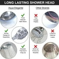 thumbnail image 3 of Aqua Elegante 6 Function Handheld Shower Head for High Pressure Showers - 2.5 GPM - Chrome, 3 of 8