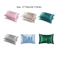 thumbnail image 3 of Funda de almohada de satén Toystoory 2 piezas Gris plateado, 3 of 6