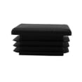 thumbnail image 3 of Square Plastic Plug Tubing Post End Cap 10pcs Black Plastic Square Plugs, 3 of 3
