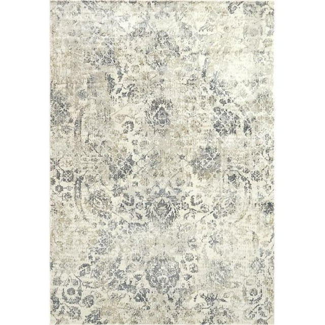 Dynamic Rugs CC7103532190 6 ft. 7 in. x 9 ft. 6 in. Castilla 3532 Rectangle Modern Area Rug - 190 Cream & Grey