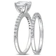 thumbnail image 3 of Everly Women's Created Sapphire 10k White Gold Bridal Set, 3 of 7