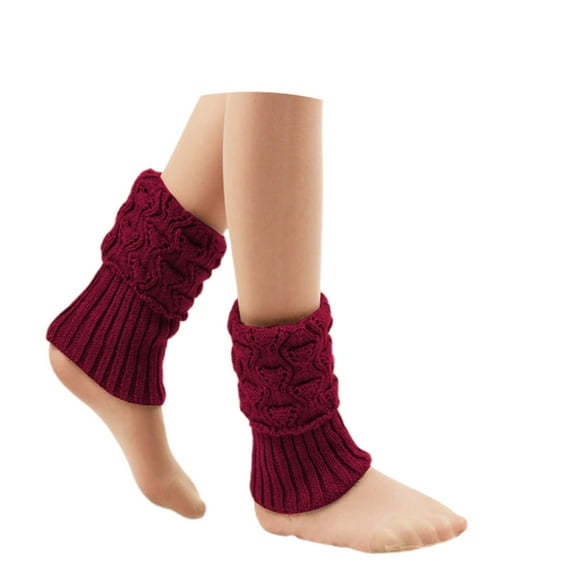 TBWNWG Thermal Knitted Boot Leg Warmers Ankle Socks Cozy Lined Non Winter Wear For Outdoor Activities And Daily Comfort Stretch Fit,Size 15cm