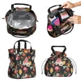 thumbnail image 2 of Pioneer Flower Floral Print Pattern Drawstring Lunch Bag Women - Drawstring Lunch Bag Insulated for Work Office - Stain-Resistant Large Lunchbags for Women with Multi-Pockets, 2 of 6