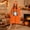 Gold, variant on Halloween Pumpkin Oversized Wearable Blanket Hoodie Cozy Plush Lounger Robe | Jack O Lantern Hooded Wearable Blanket Oversized, M