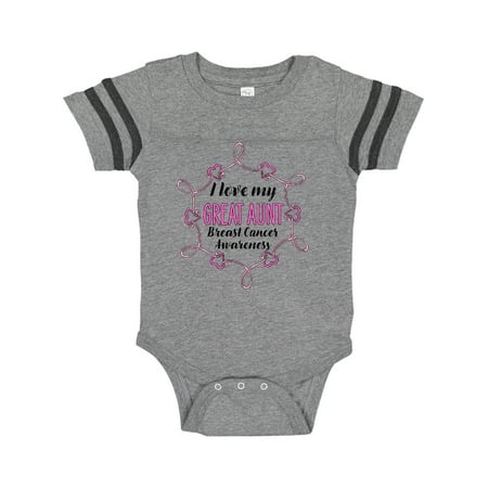 

Inktastic I Love My Great Aunt- Breast Cancer Awareness Gift Baby Boy or Baby Girl Bodysuit