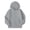 Gray, variant on HomeDM Boys and Girls Long Sleeve Sweatshirts with Pockets Zip-Up Hoodies Solid Color Unisex