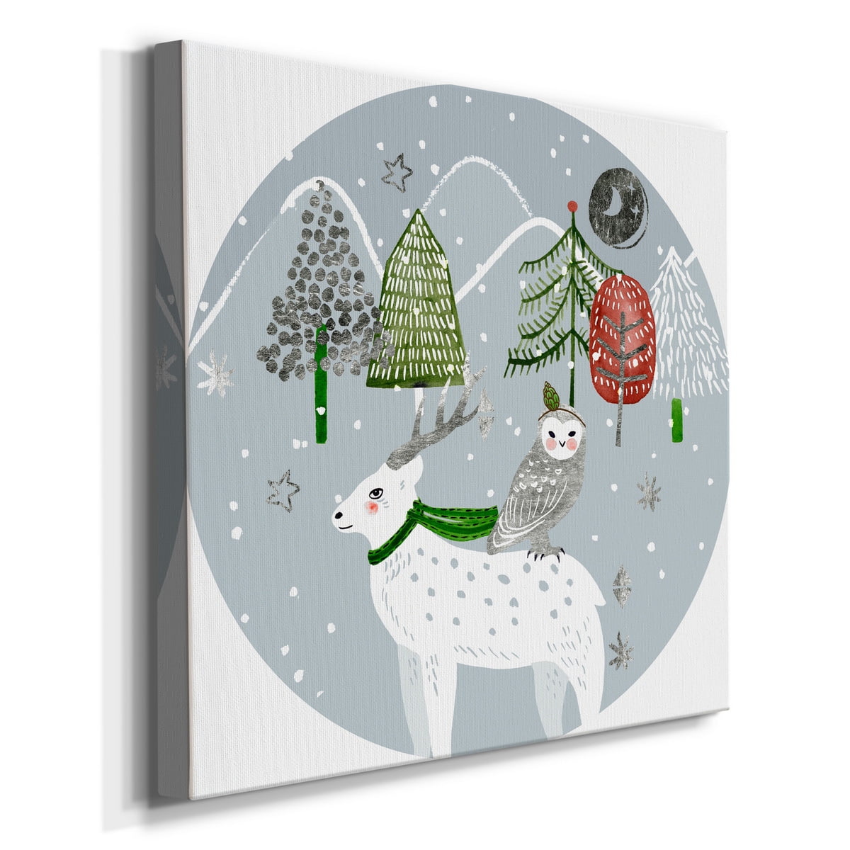 Stars and Snowflakes Collection C-Premium Gallery Wrapped Canvas - Ready to Hang