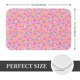 thumbnail image 2 of Balery Pink Donut Felpudo de franela, resistente a las manchas y a la decoloración, para uso interior y exterior, fácil de limpiar, 40 x 60 cm, 2 of 7