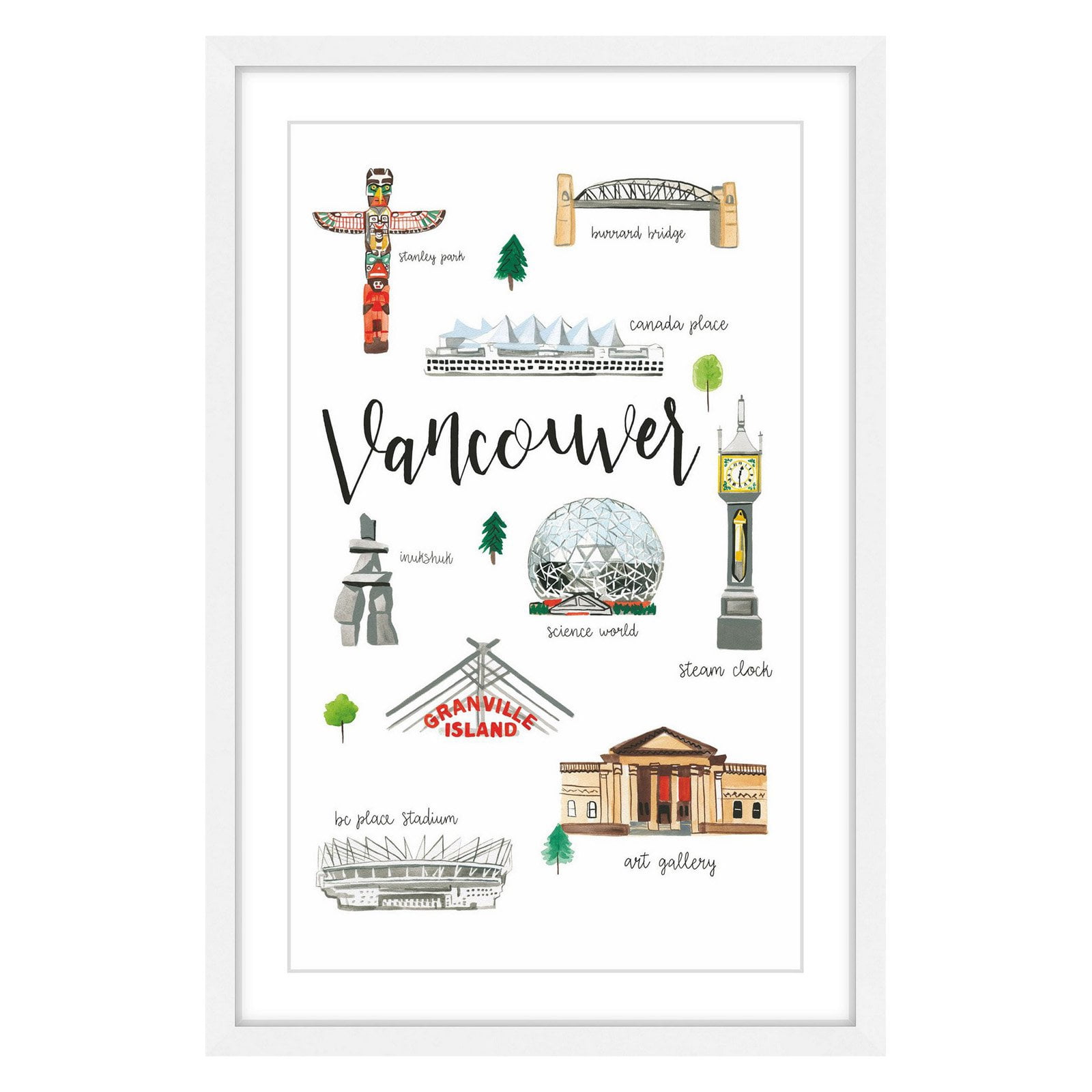 Marmont Hill "Vancouver Life" by Molly Rosner Framed Painting Print