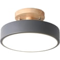 thumbnail image 1 of Semi Flush Mount Light Fixture Circle Ceiling Lamp for Kitchen Island, Bedroom Color Ceiling Light Flat 3 Color Temperatures Selectable Chandelier Lighting for Children Boy Girl Room, 1 of 6