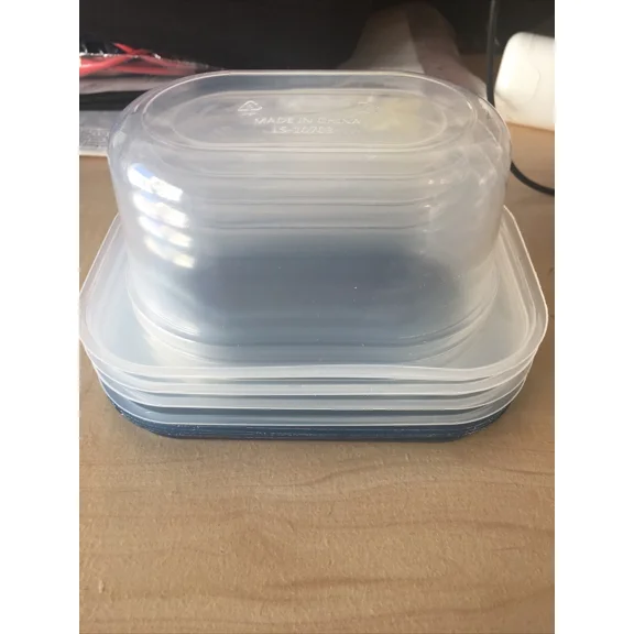 4 X 10.1 Oz Rectangular Food Storage Containers 10.1Oz 300Ml Ar Cook