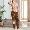 thumbnail image 5 of Vsdgher Sloths Need More Coffee Print Mens Pajama Pants Sleep & Lounge Pants, PJ Bottoms With elastic waistb and Pockets, 5 of 5