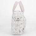 thumbnail image 4 of Floral Baby Diaper Bag Tote Mommy Bag, Women Quilted Cotton Medium Travel Duffle Bag, Cute Cotton Diaper Bags Crossbody Baby Bags for Girl Mom, 4 of 7