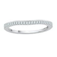 thumbnail image 2 of KATARINA Diamond Bridal Wedding Band in 14K White Gold (1/8 cttw, G-H, SI2-I1), 2 of 4