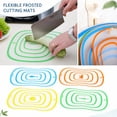 thumbnail image 2 of Cutting Board Mat Large Flexible Blue Silicone for Kitchen Prep, 2 of 7