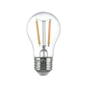 Great Value LED Ceiling Fan Bulb, A15, E26 Medium Base, 5W 40W Equivalent, Soft White, Dimmable, Clear, 2 Pack