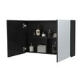 thumbnail image 6 of FM FURNITURE McNary medicine cabinet with included mirrors and 2 doors, black, 6 of 8