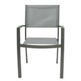 thumbnail image 3 of Solana 5 piece Outdoor Aluminum Dining Set in Cosmos Grey Finish with Wood Top, 3 of 8