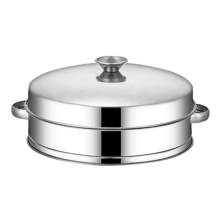 

1 Set of Multipurpose Food Steamer with Lid Kitchen Food Steaming Tool (Silver)