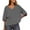New1/Gray, variant on Otvok Womens Plus T-Shirt Summer Casual Loose Short Sleeve Solid Color Loose Pocket Tops