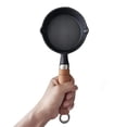 thumbnail image 7 of 4" Mini Skillet, Single Egg Frying Pan Nonestick Serve Eggs Round Omelet Pan with Long Wood Handle Small Tiny Pans for Home Kitchen Cookware Utensil for Pancake Stove Gas Induction Hob, 7 of 7