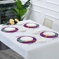thumbnail image 5 of SKYSONIC Mardi Gras Round Placemats for Dining Table Non-Slip Heat-Resistant Polyester Table Mats Set of 6 Washable Table Mats for Kitchen Dining Table Decoration, 5 of 5