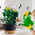 FIASON 2 Pack Plastic 12 Inch Black Grey with Brown Self Watering Plant ...