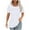 White, variant on CHGBMOK Blouses for Women Dressy Casual Summer Short Sleeve Shirts Loose Crew Neck Pleated Tunic Tops S-2XL