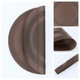 thumbnail image 2 of REGALWOVEN Set of 6 Round Placemats for Kitchen Dining Table Decor Washable Heat Resistant Table Placemats Wipeable Table Mat Coffee 15*15in, 2 of 7