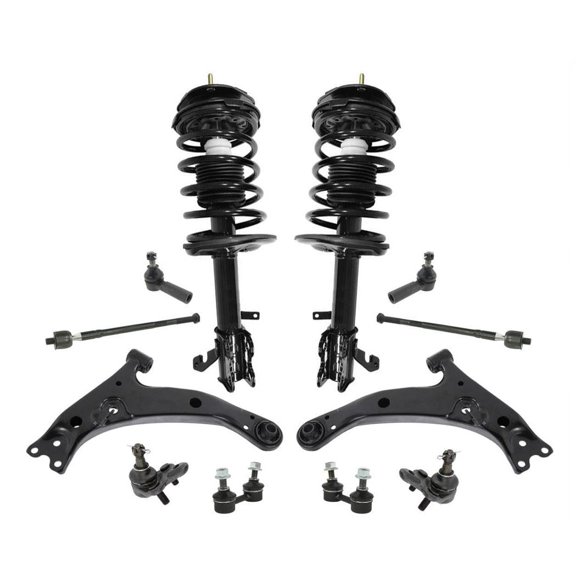 Suspension Kit with Struts Control Arms Tie Rods 12pc for Toyota Corolla 96-02