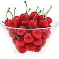thumbnail image 2 of 50pcs Artificial Lifelike Red Cherry Decoration Fake Chrries Fruit Food Home Party Christmas Display, 2 of 3
