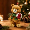 thumbnail image 4 of 2026 Christmas Indoor Decoration Christmas Resin Bear Ornament, 4 of 7
