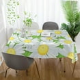 thumbnail image 6 of 60"x90" Daisy Flower Tablecloth, Waterproof Washable Polyester Square Table Cover Durable Tablecloth for Kitchen Dining Table Party Decor, 6 of 7