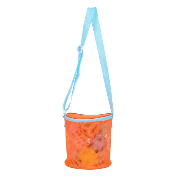 Colorful Mesh Beach Bags, Portable Foldable Sea Bag with Adjustable Straps, Toy & Gear Storage for Beach/Swimming/Boating, Drains Sand & Water, Suitable for Families